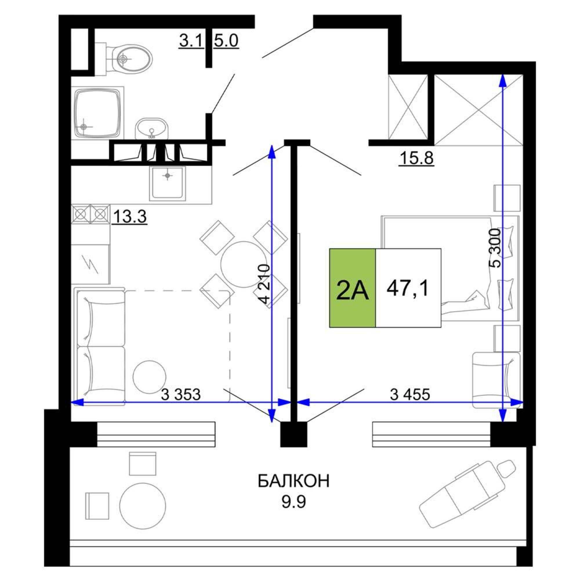 Купить квартиру за 14 836 500 рублей на Сосновый проезд, д.10 литера 2