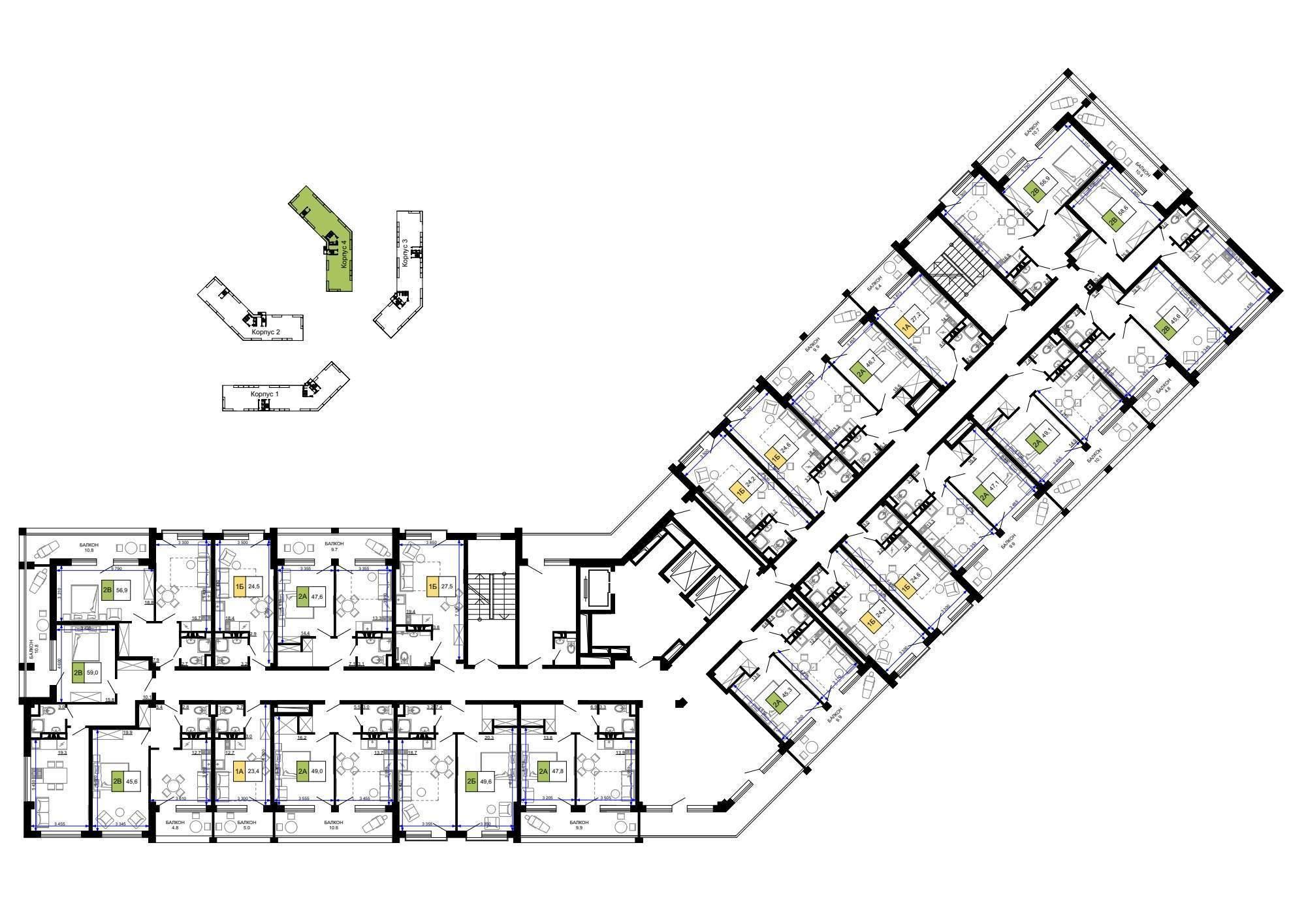 Купить квартиру за 14 836 500 рублей на Сосновый проезд, д.10 литера 2