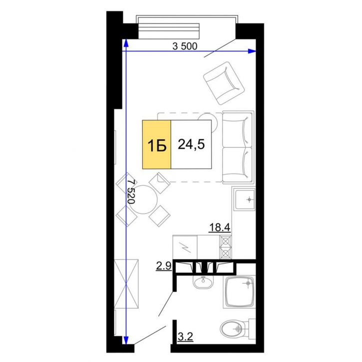 Студия Сосновый проезд, д.10 литера 2