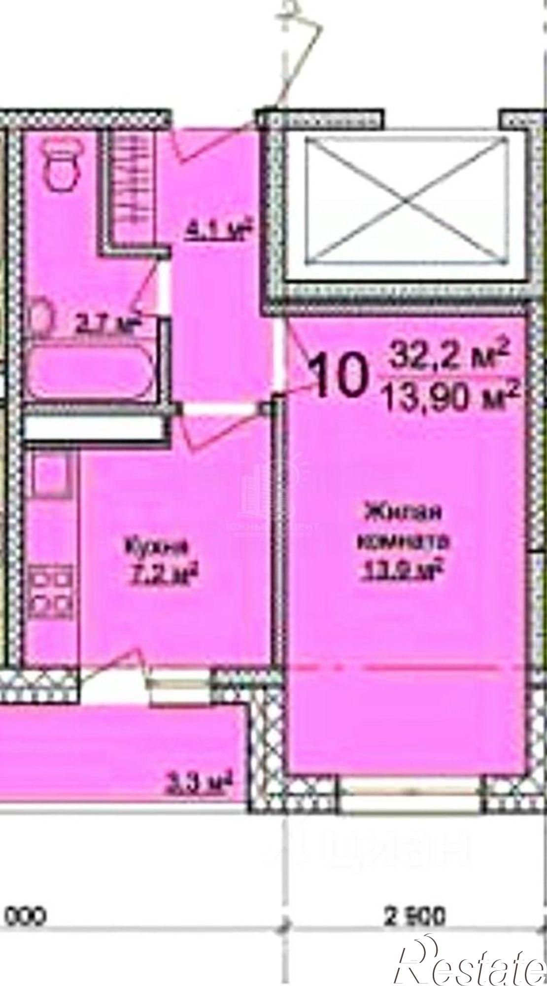 Купить квартиру за 5 540 000 рублей на Парковая улица, 64А к4