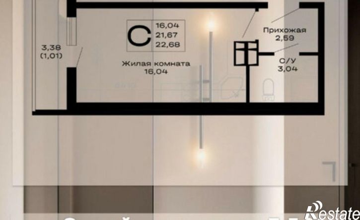 1-комн квартира Анапское шоссе, 30,  д. 30