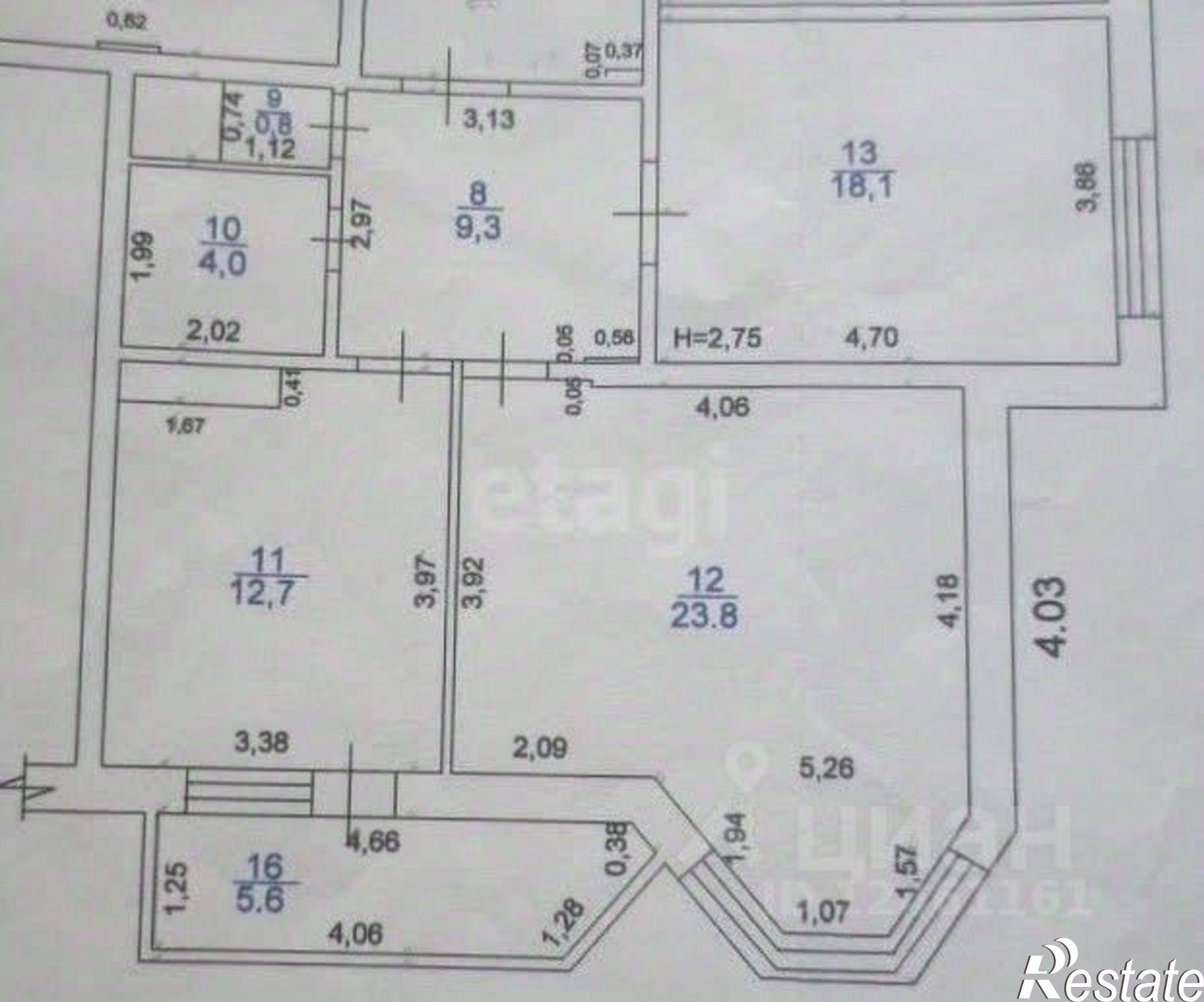 Купить квартиру за 10 500 000 рублей на ул Омелькова, 20 2
