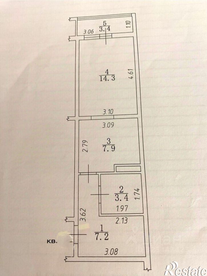 1-комн квартира Владимирская улица, 142,  д. 142
