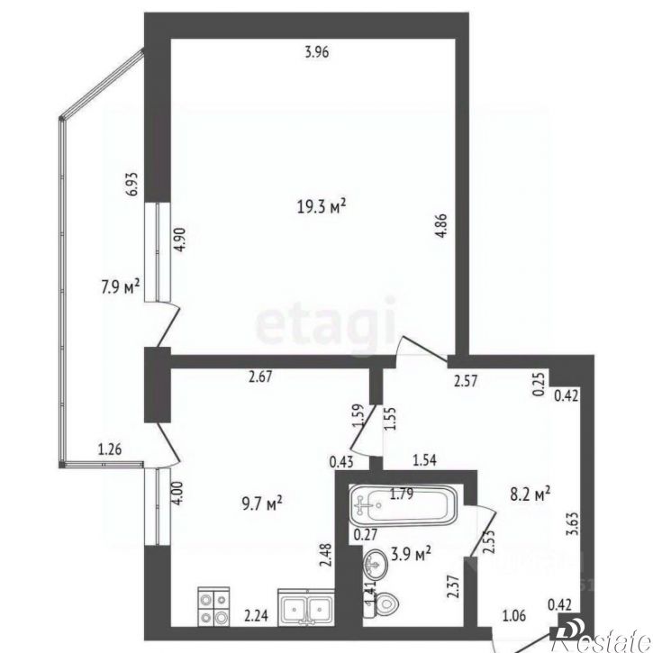1-комн квартира Станичная улица, 9,  д. 9