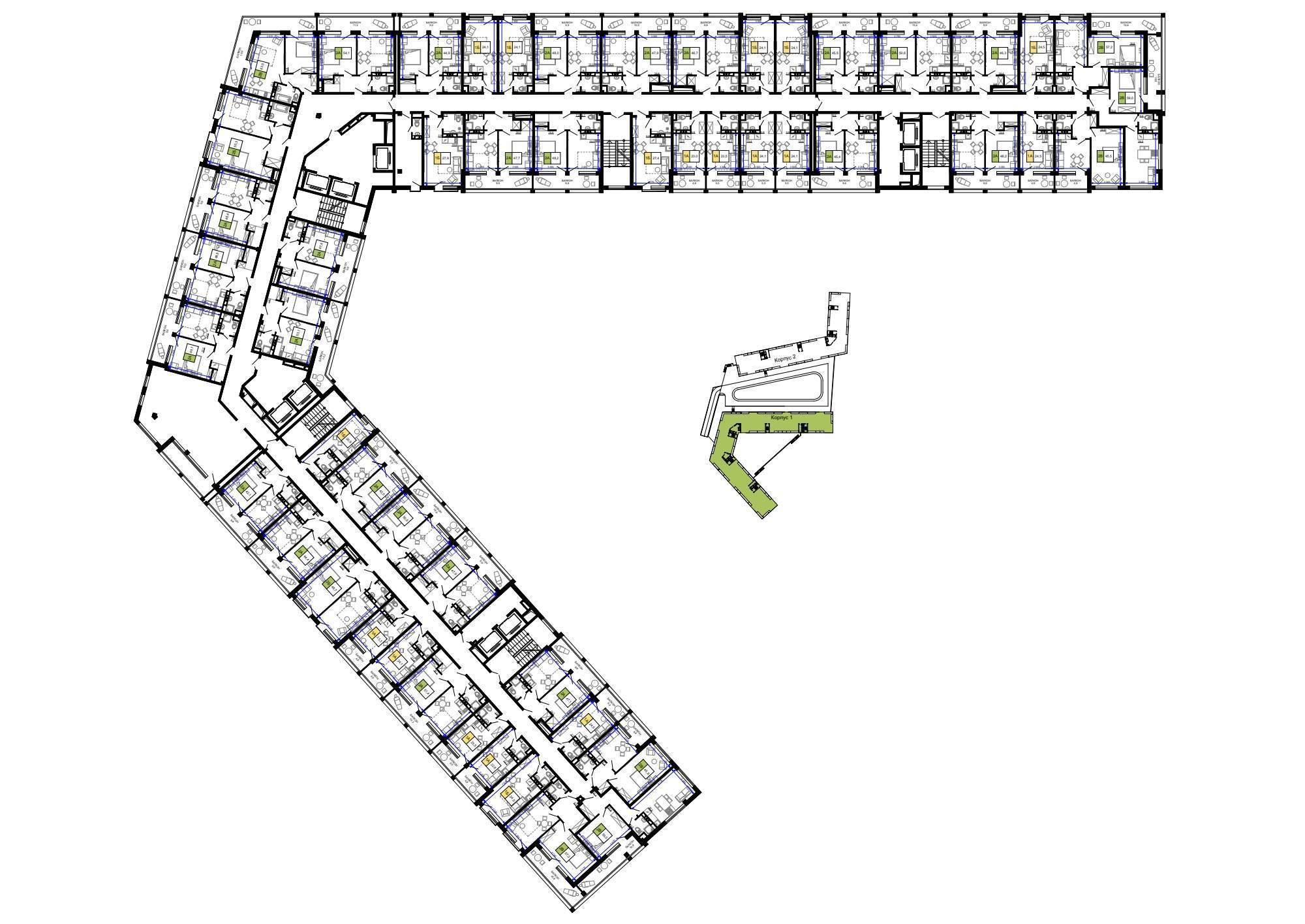 Купить квартиру за 16 192 000 рублей на Сосновый проезд, д.10 литера 1
