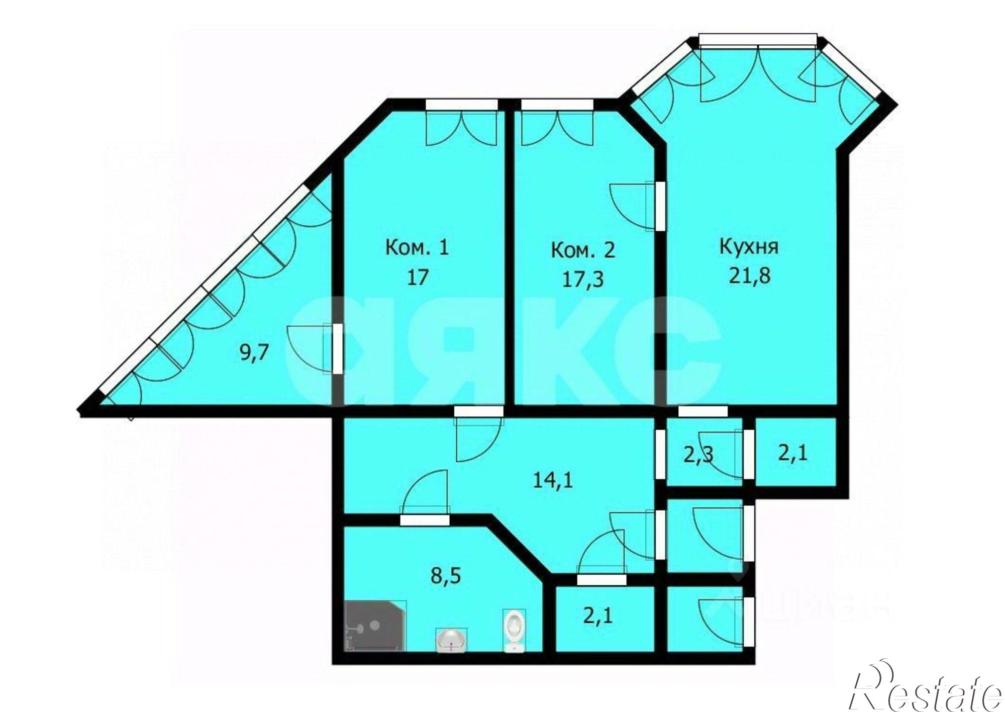 Купить квартиру за 9 800 000 рублей на улица Ленина, 213