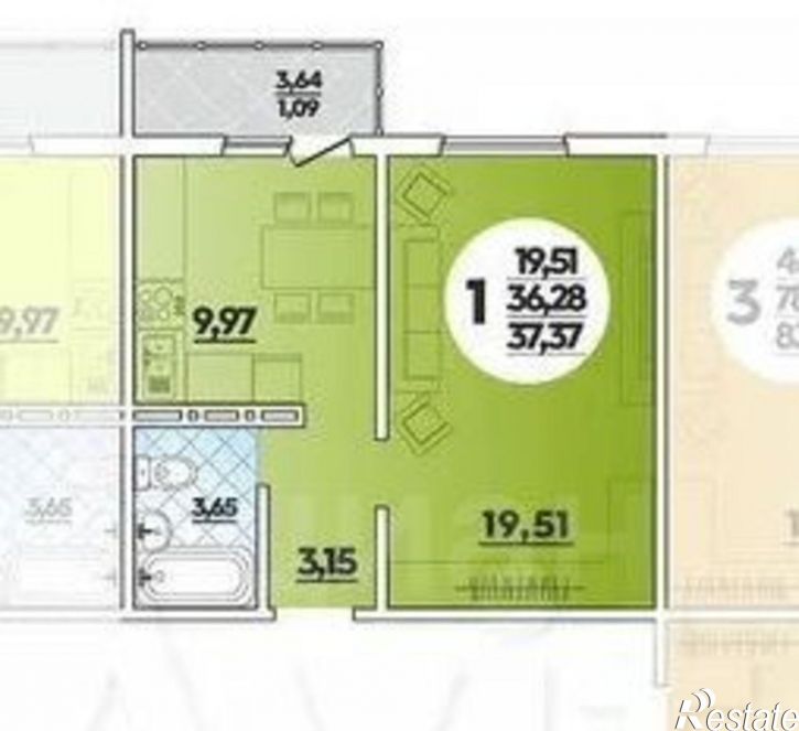 1-комн квартира улица Адмирала Пустошкина, 22 с10,  д. 22 с10