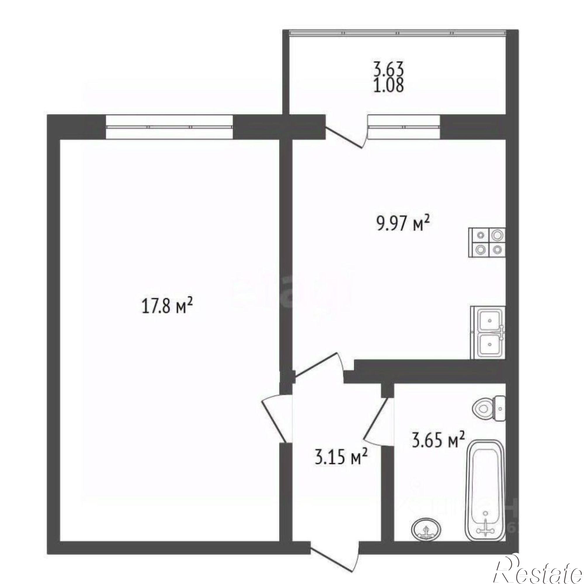 Купить квартиру за 6 200 000 рублей на улица Адмирала Пустошкина, 22 с1