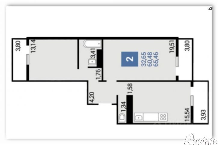 2-комн квартира ул Ленина, 233,  д. 233