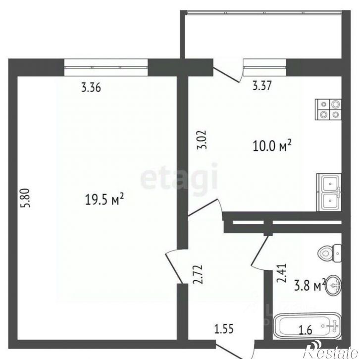 1-комн квартира муниципальный округ Анапа