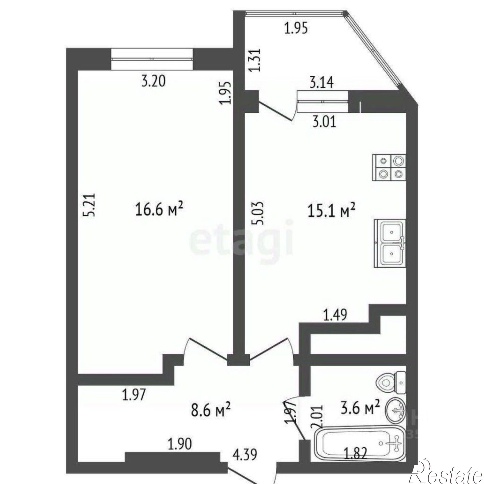 Купить квартиру за 7 350 000 рублей на ул Владимирская, 150