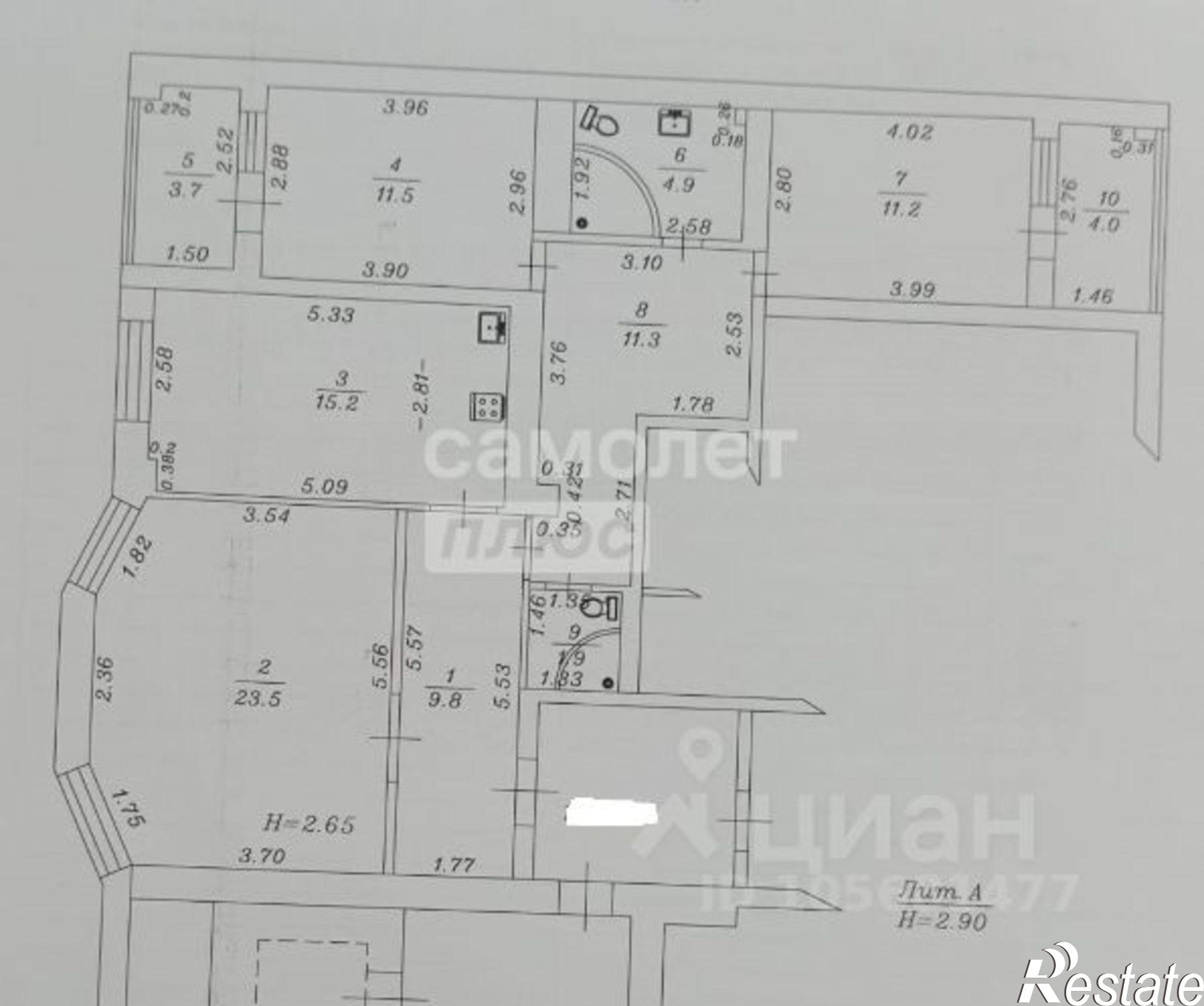 Купить квартиру за 11 750 000 рублей на Владимирская улица, 160 к4