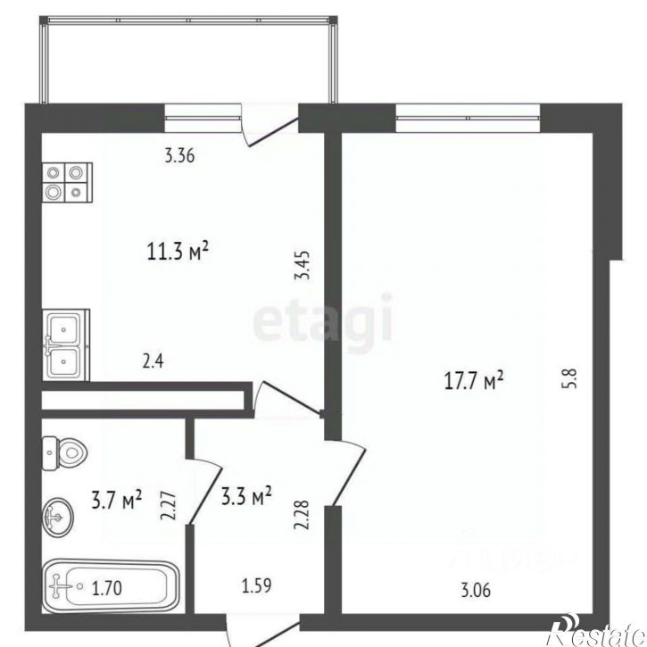 1-комн квартира муниципальный округ Анапа
