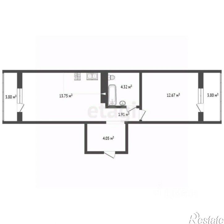 1-комн квартира ул Ленина, 231,  д. 231