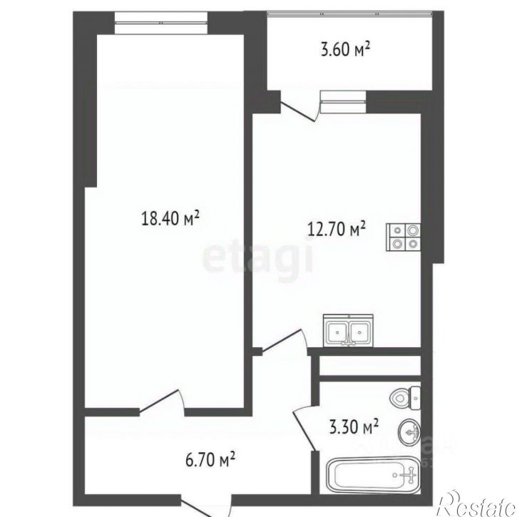 1-комн квартира улица Омелькова, 93,  д. 93