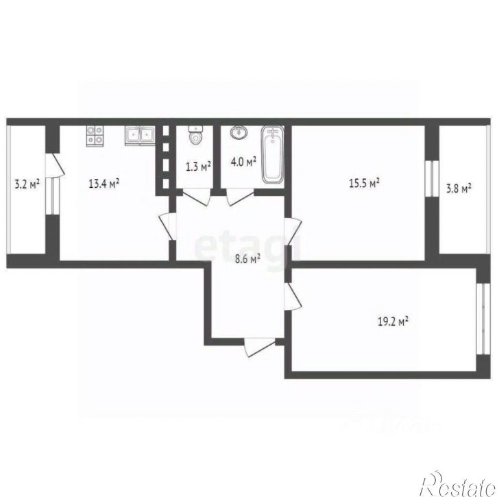 2-комн квартира Супсехское шоссе, 26 к3,  д. 26 к3