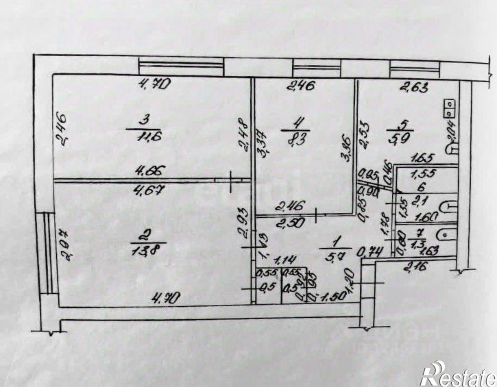 3-комн квартира ул Новороссийская, 239,  д. 239