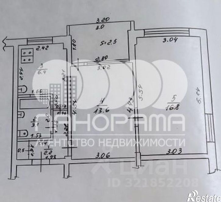 2-комн квартира 12-й микрорайон, 19