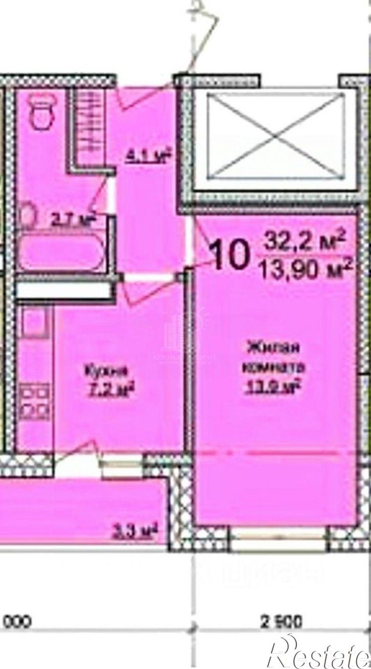 1-комн квартира ул Парковая, 64А 4,  д. 64А 4,  к. 4
