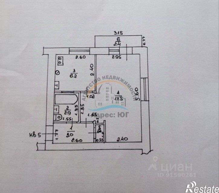 1-комн квартира Крымская улица, 138,  д. 138