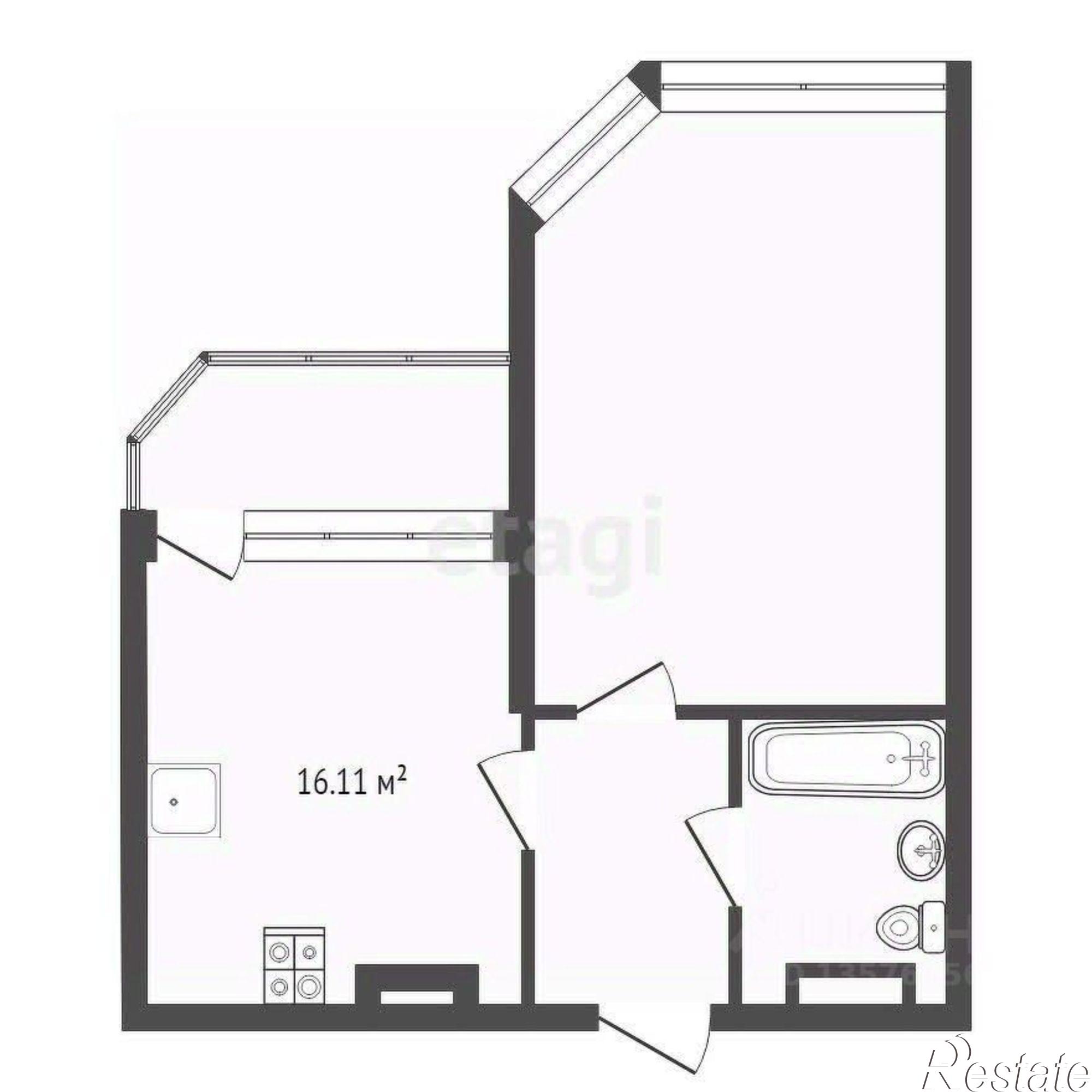 Купить квартиру за 9 500 000 рублей на Владимирская улица, 154 к3