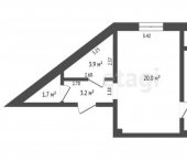 1-комн, 46кв м, этаж 4/4 ул Чехова, 50А
