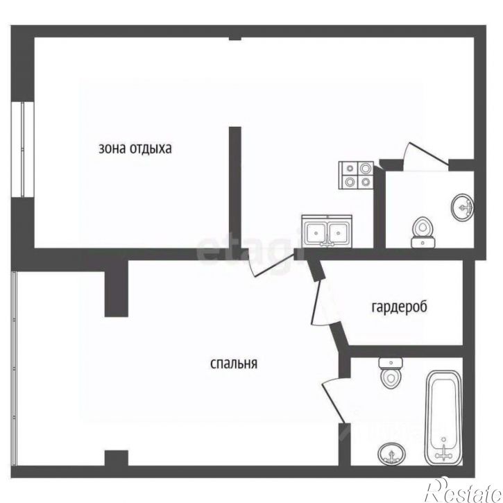 1-комн квартира ул Владимирская, 148 2,  д. 148 2,  к. 2