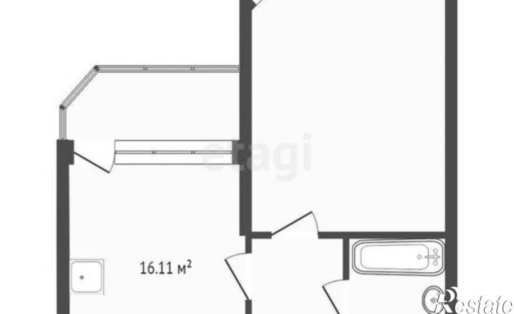 1-комн квартира Владимирская улица, 154 к3,  д. 154 к3