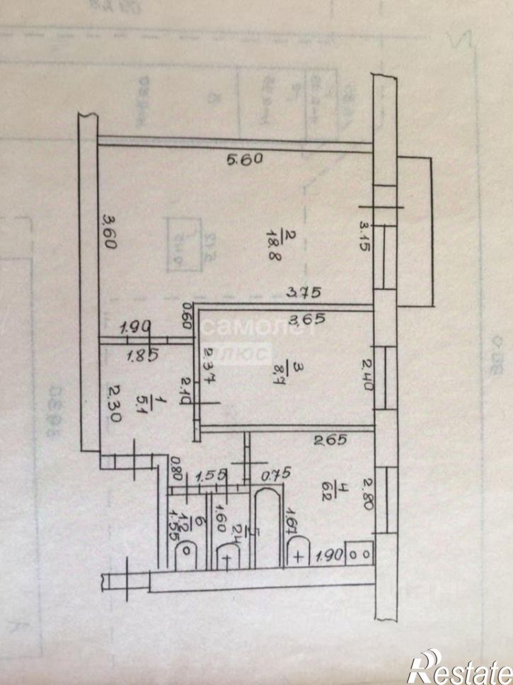 2-комн квартира ул Толстого, 60,  д. 60