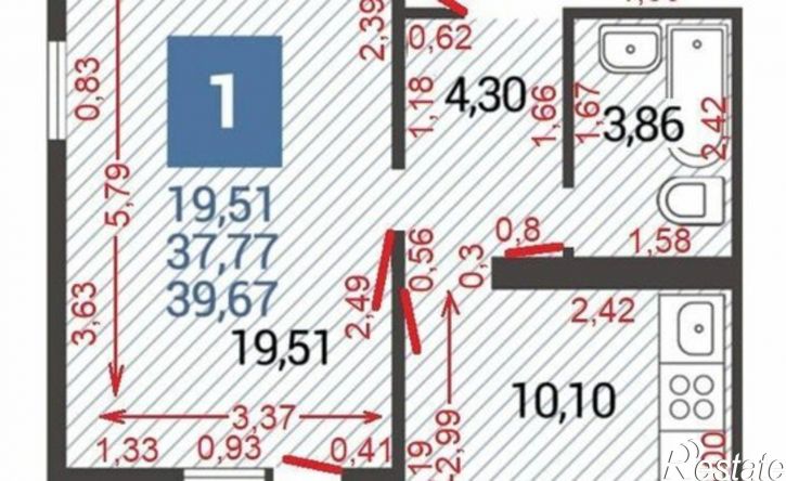 1-комн квартира улица Ленина, 233,  д. 233
