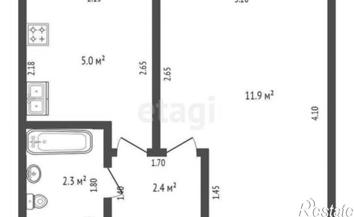 1-комн квартира проезд Космонавтов, 34,  д. 34