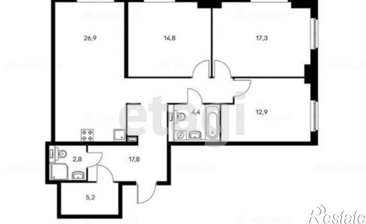 3-комн квартира ул Владимирская, 55В 2,  д. 55В 2,  к. 2