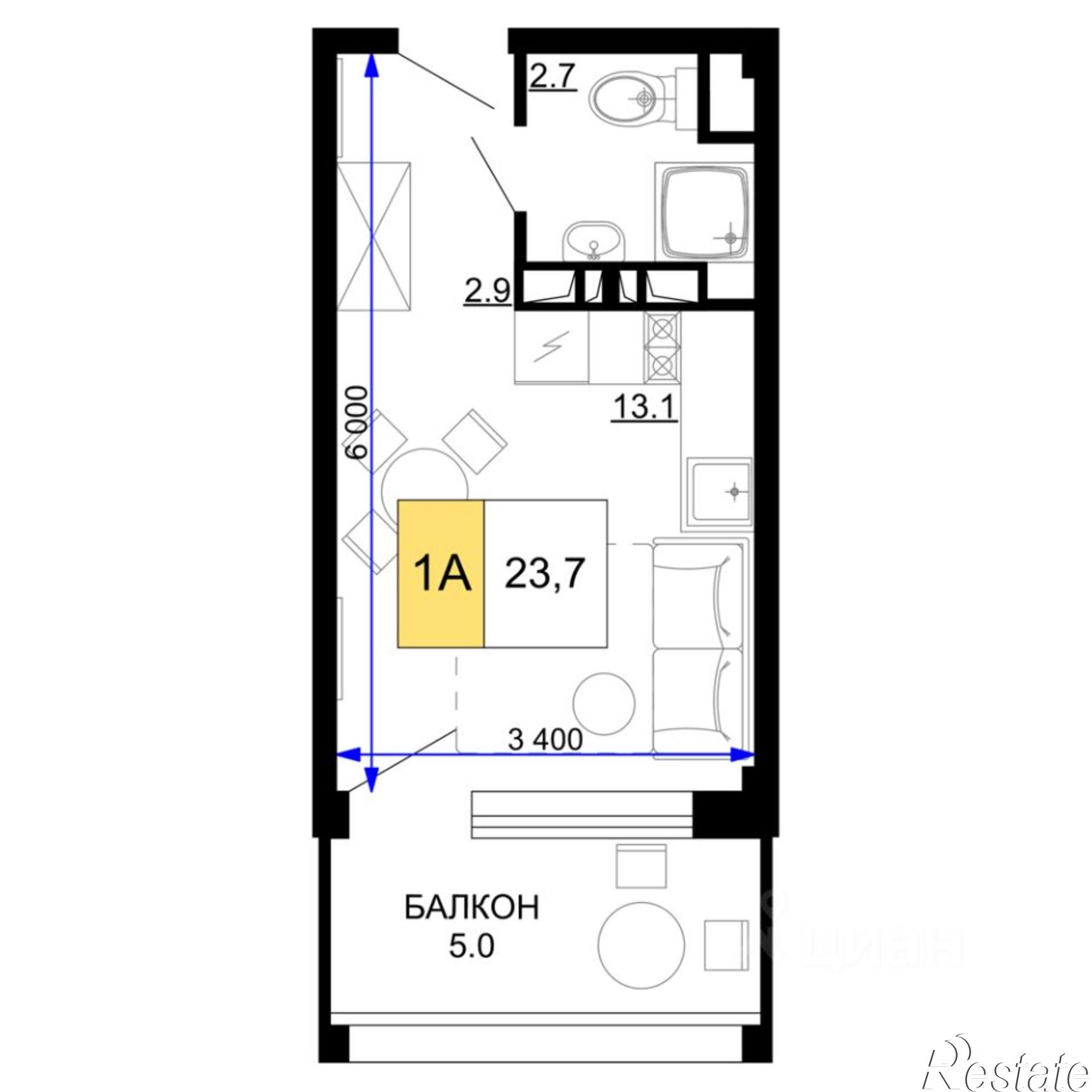 Купить квартиру за 12 774 300 рублей на улица Дружбы, 11