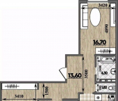 3-комн, 87 кв м, этаж 4/16 ул Адмирала Пустошкина, 22 2