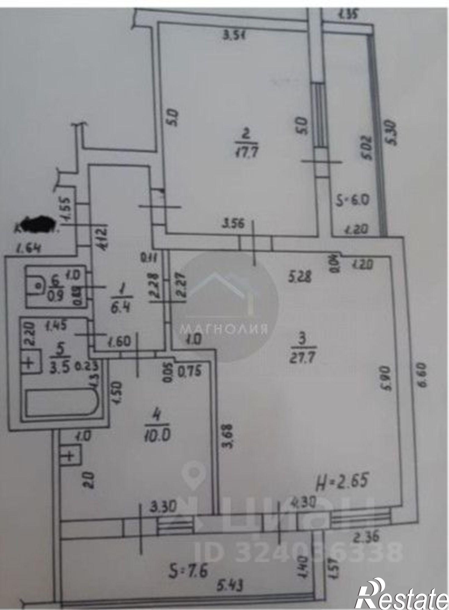 Купить квартиру за 9 380 000 рублей на ул Ленина, 173 5