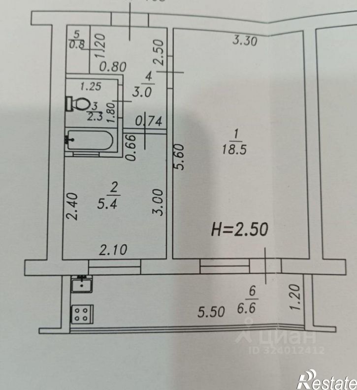 1-комн квартира ул Ленина, 131,  д. 131