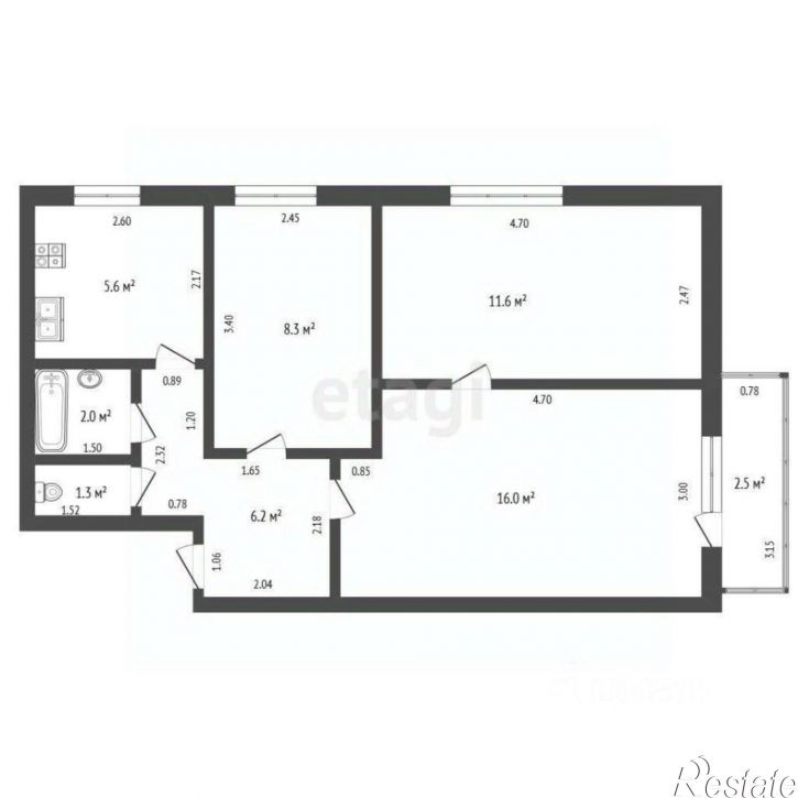 3-комн квартира муниципальный округ Анапа