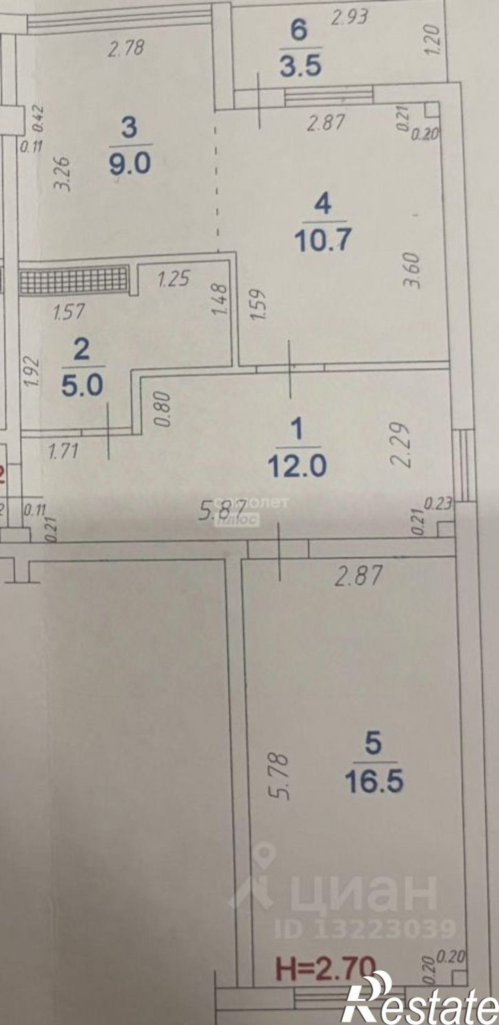 2-комн квартира ул Рождественская, 57 2,  д. 57 2,  к. 2