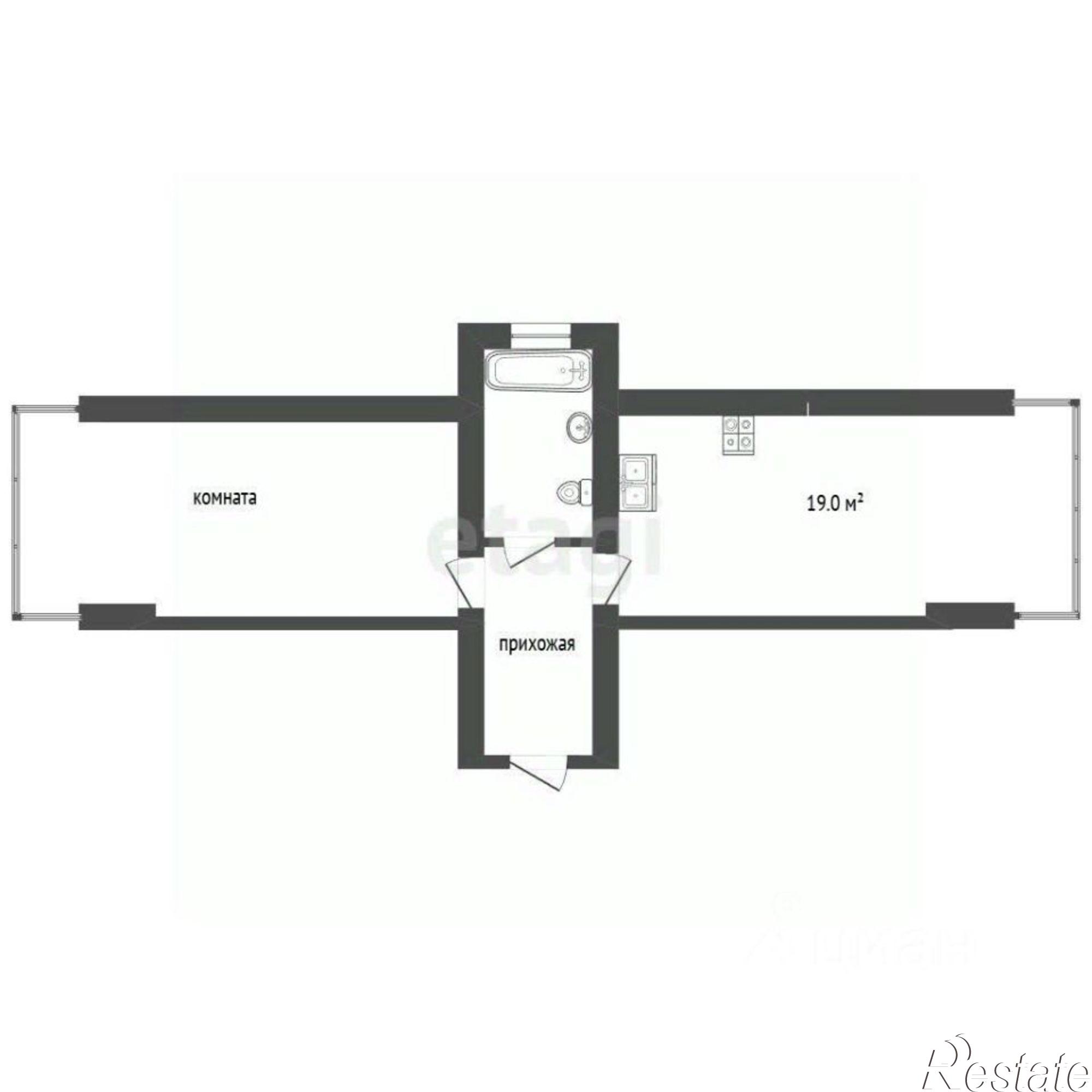 Купить квартиру за 6 150 000 рублей на ул Краснозелёных, 29/4