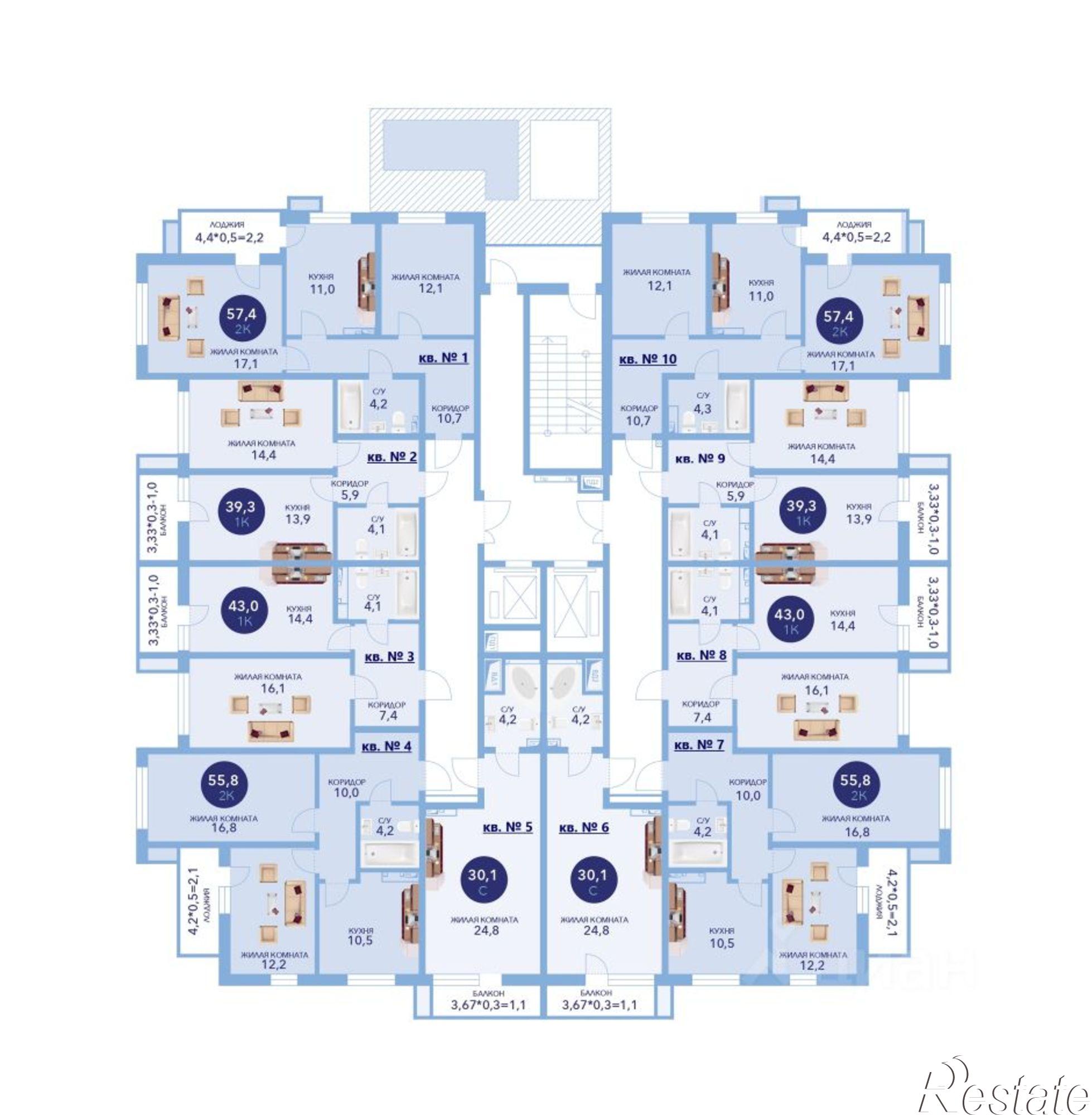 Купить квартиру за 13 202 000 рублей на улица Ленина, 241к1