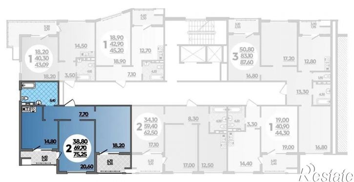 1-комн квартира в новом доме ул Адмирала Пустошкина, 22 2,  д. 22 2,  к. 2