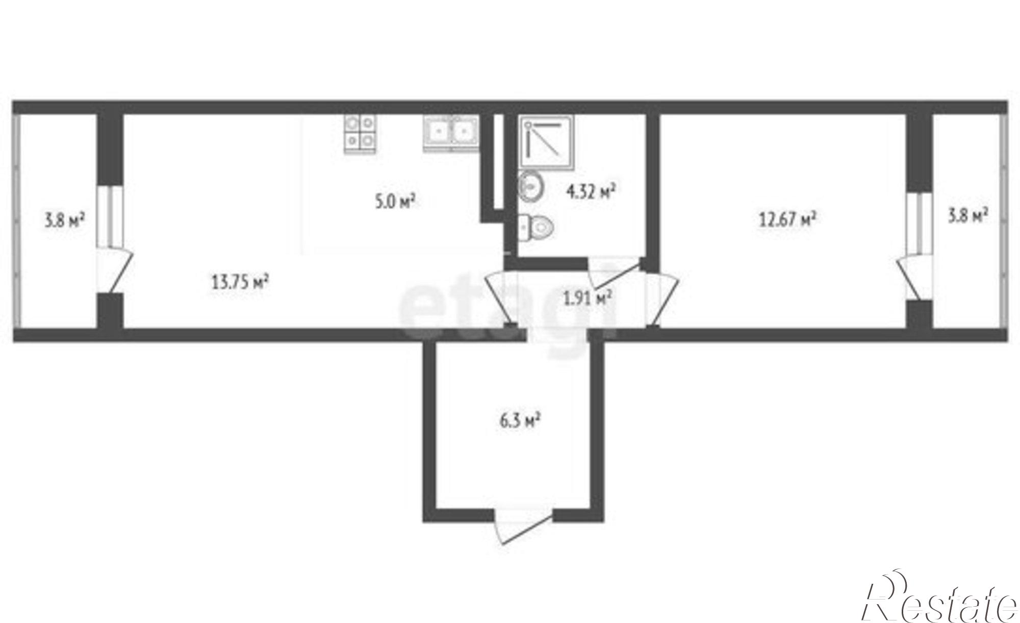 Купить квартиру за 7 500 000 рублей на ул Адмирала Пустошкина, 14