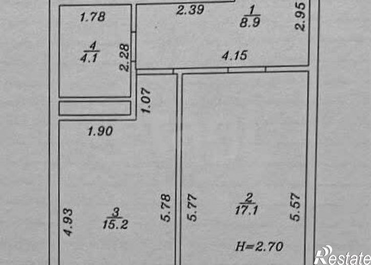 1-комн квартира Северная улица, 3Б,  д. 3Б