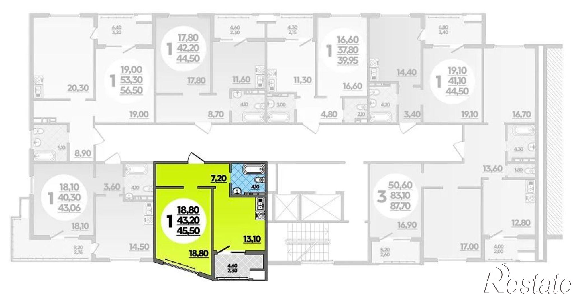 Купить квартиру за 9 822 900 рублей на ул Адмирала Пустошкина, 22 2