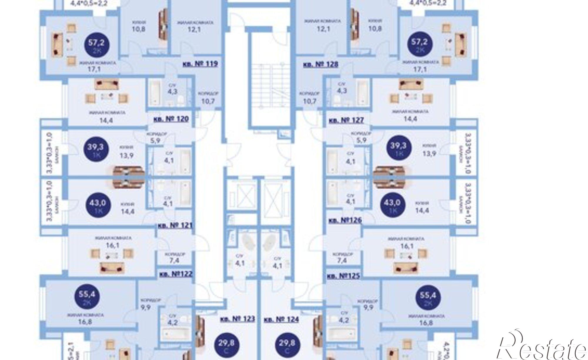Купить квартиру за 12 742 000 рублей на улица Ленина, 241к2