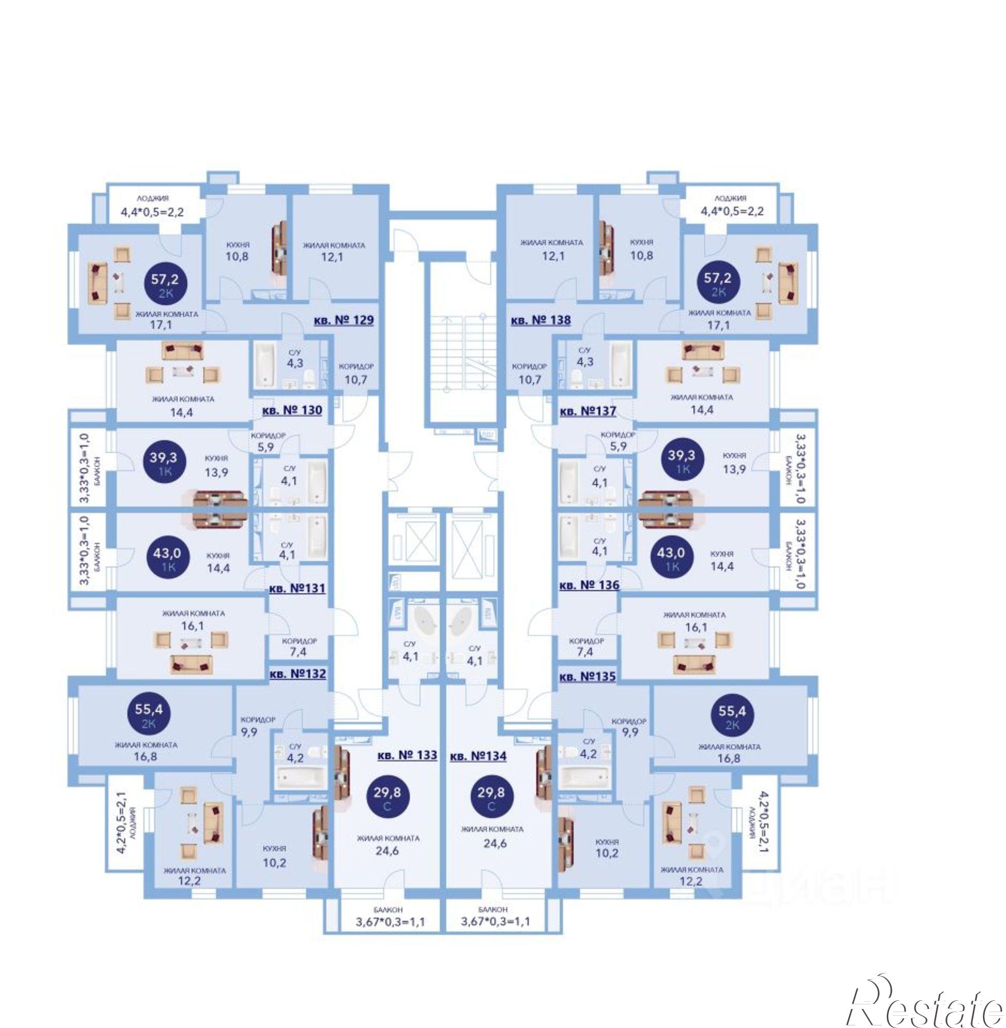 Купить квартиру за 12 742 000 рублей на улица Ленина, 241к2