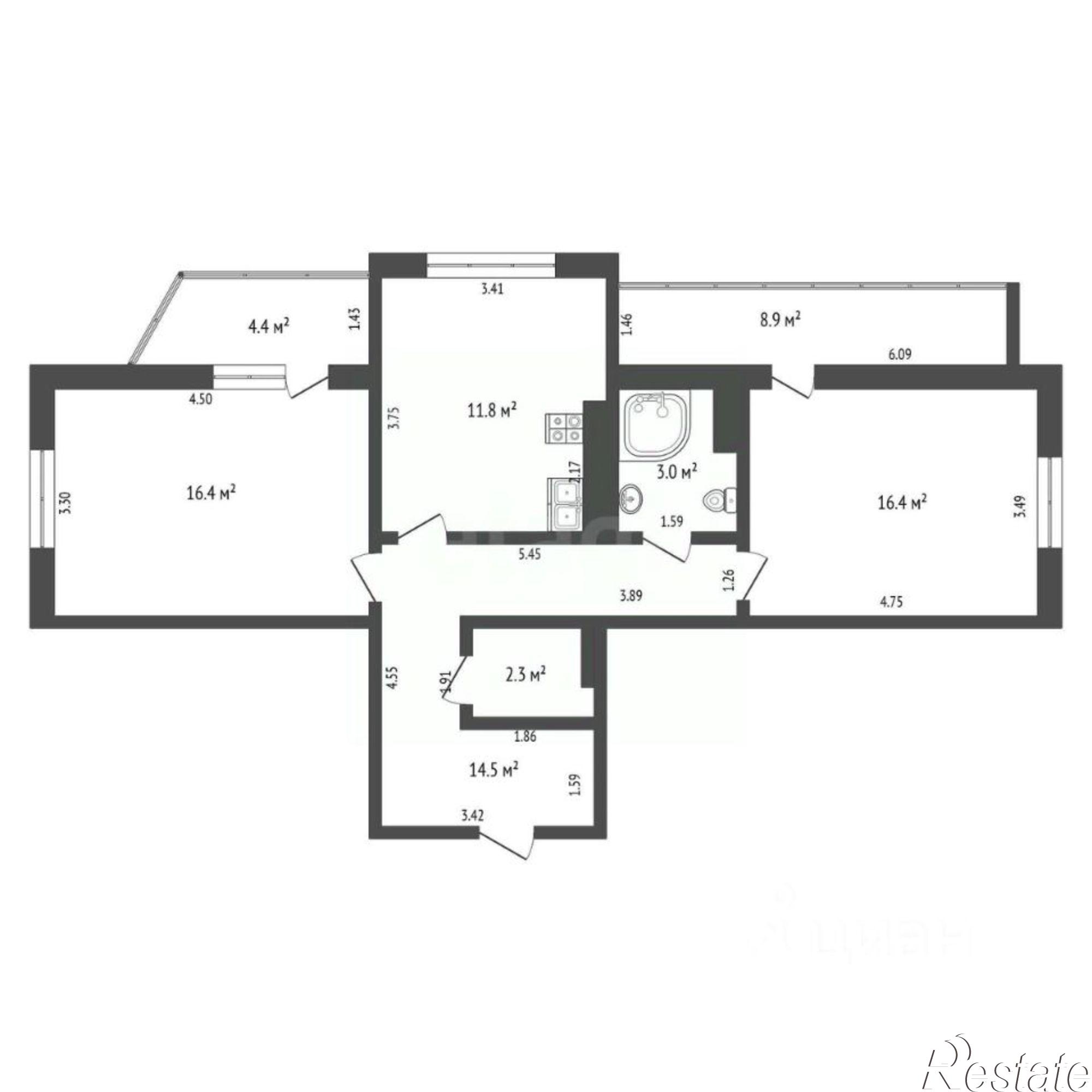 Купить квартиру за 10 500 000 рублей на ул Владимирская, 120