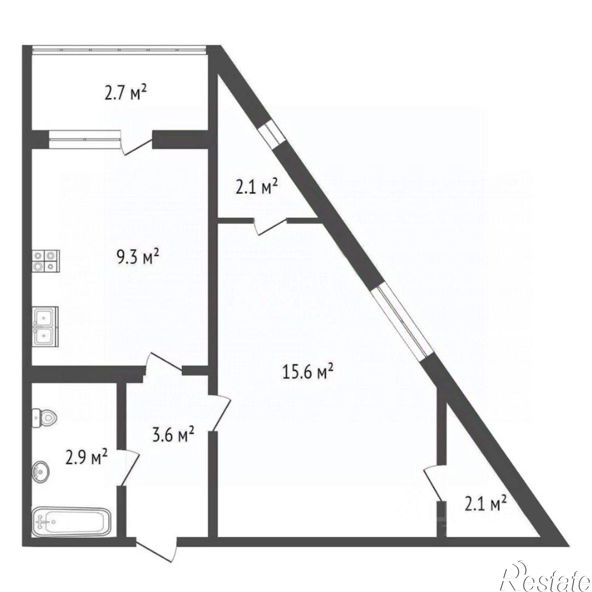 Купить квартиру за 5 900 000 рублей на ул Парковая, 60 6