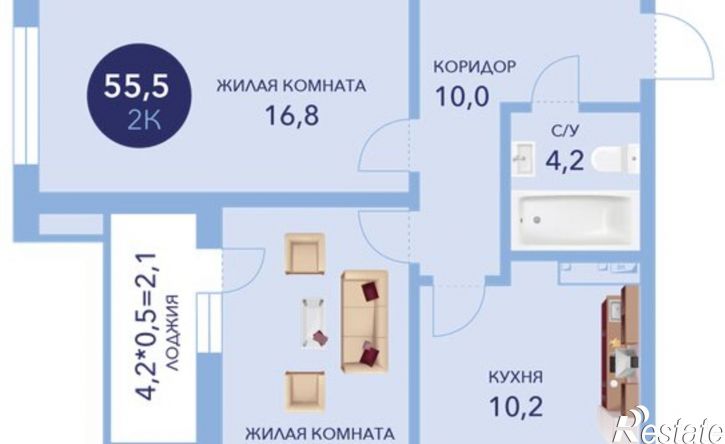 2-комн квартира улица Ленина, 241к2