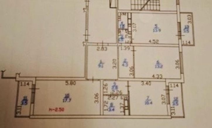 3-комн квартира улица Адмирала Пустошкина, 22к6